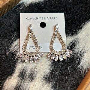 Charter club cubic zirconia earrings